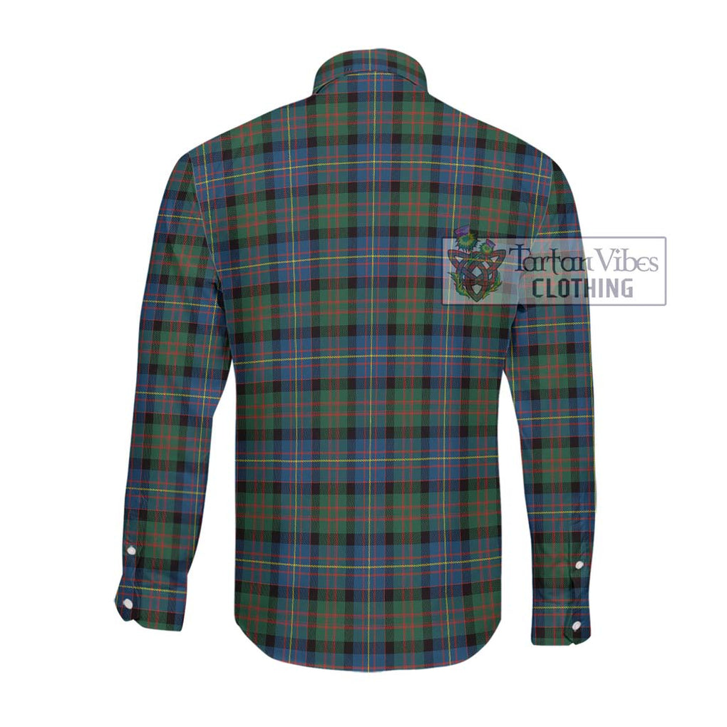 Cameron of Erracht Ancient Tartan Long Sleeve Button Shirt with Family Crest DNA In Me Style - Tartanvibesclothing Shop