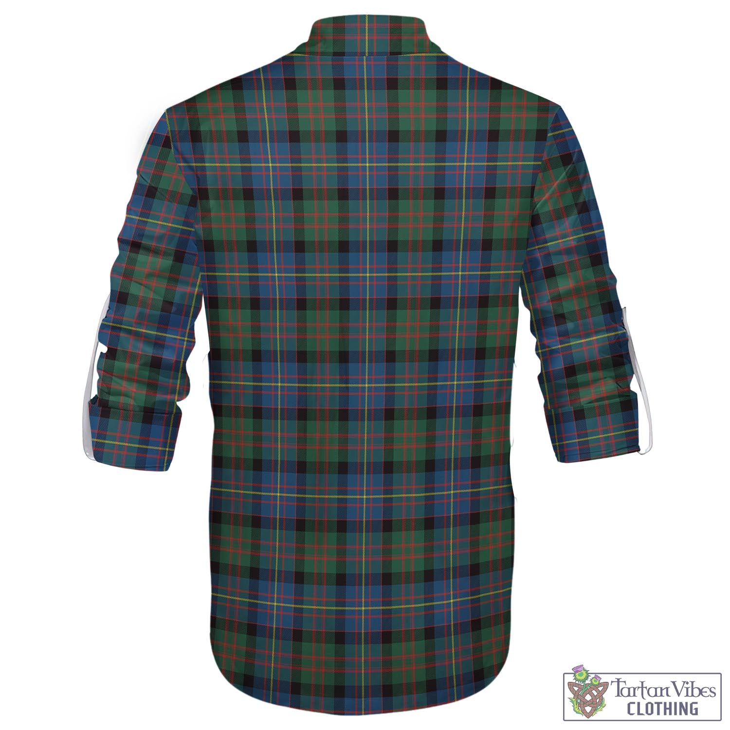 Tartan Vibes Clothing Cameron of Erracht Ancient Tartan Men's Scottish Traditional Jacobite Ghillie Kilt Shirt