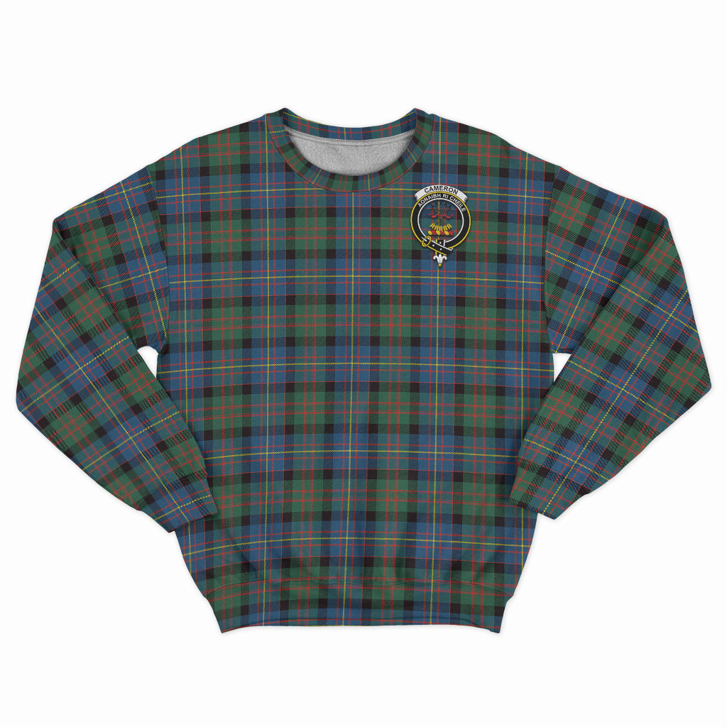 cameron-of-erracht-ancient-tartan-sweatshirt-with-family-crest