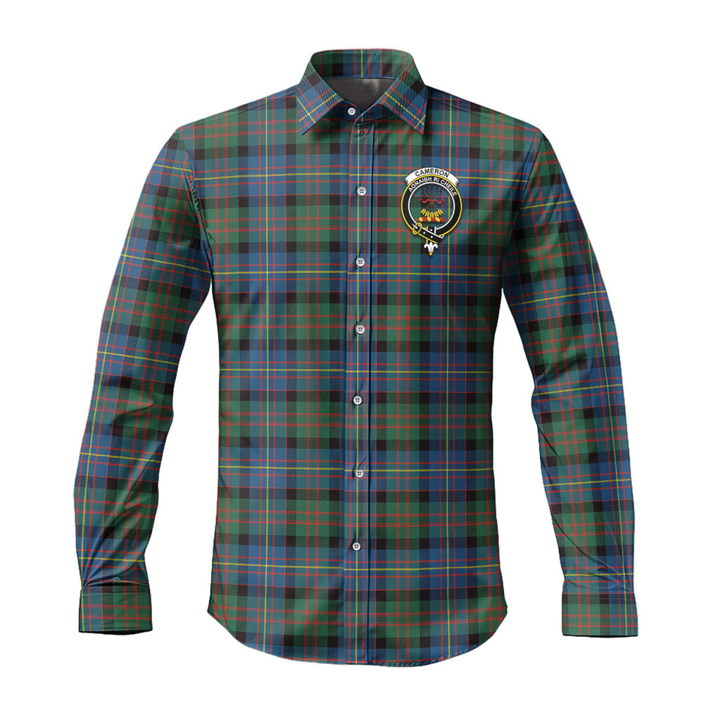 cameron-of-erracht-ancient-tartan-long-sleeve-button-up-shirt-with-family-crest