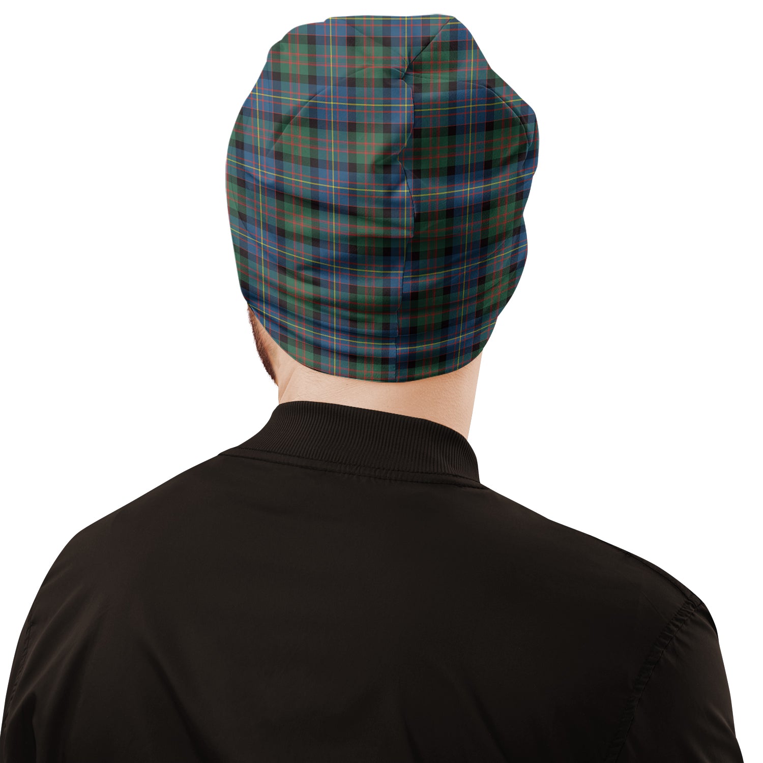 Cameron of Erracht Ancient Tartan Beanies Hat with Family Crest - Tartan Vibes Clothing