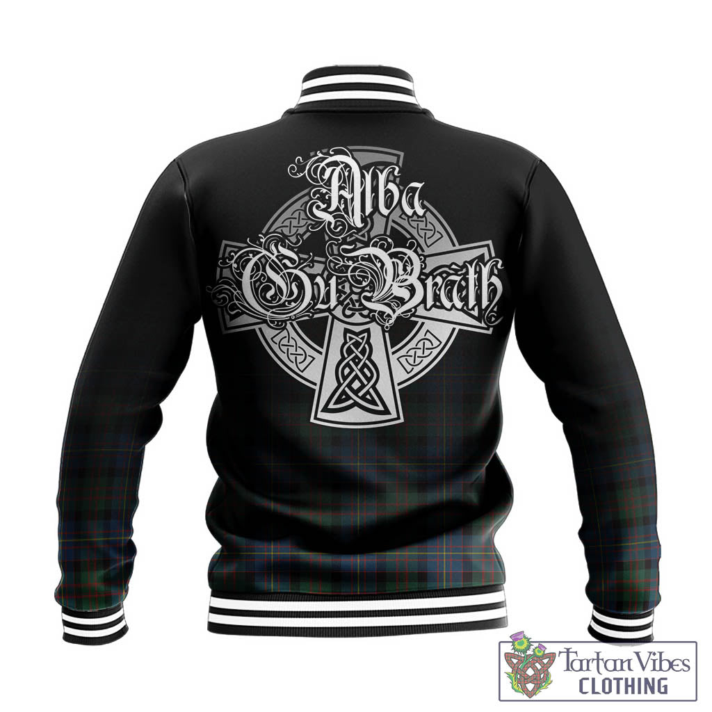 Tartan Vibes Clothing Cameron of Erracht Ancient Tartan Baseball Jacket Featuring Alba Gu Brath Family Crest Celtic Inspired