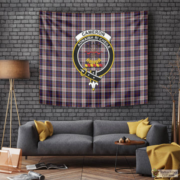 Cameron of Erracht Dress Tartan Tapestry Wall Hanging and Home Decor for Room with Family Crest