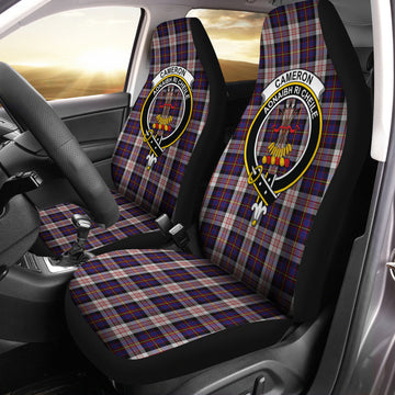 Cameron of Erracht Dress Tartan Car Seat Cover with Family Crest