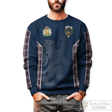 Cameron of Erracht Dress Tartan Sweater with Family Crest and Lion Rampant Vibes Sport Style