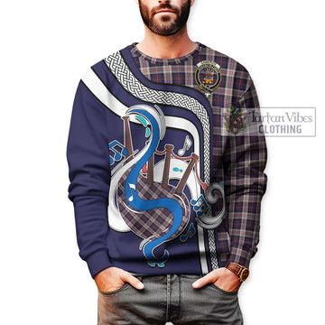 Cameron of Erracht Dress Tartan Sweatshirt with Epic Bagpipe Style