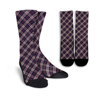 Cameron of Erracht Dress Tartan Crew Socks Cross Tartan Style