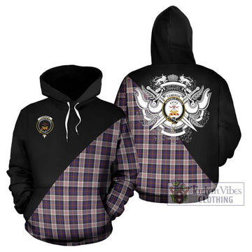 Cameron of Erracht Dress Tartan Hoodie with Family Crest and Military Logo Style