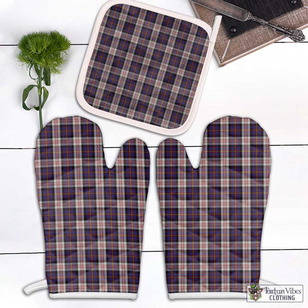 Cameron of Erracht Dress Tartan Combo Oven Mitt & Pot-Holder Combo 1 Oven Mitt & 1 Pot-Holder White - Tartan Vibes Clothing