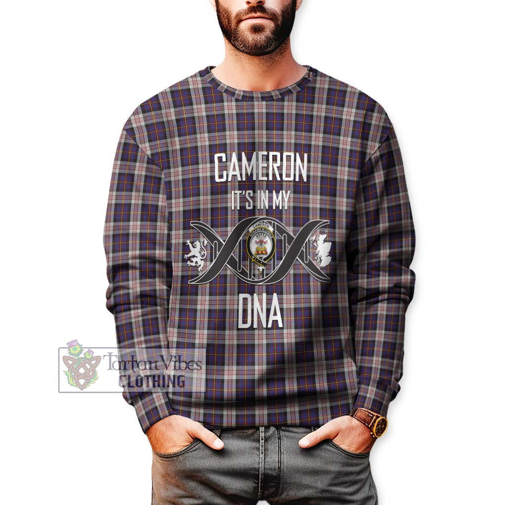 Cameron of Erracht Dress Tartan Sweatshirt with Family Crest DNA In Me Style Unisex - Tartanvibesclothing Shop