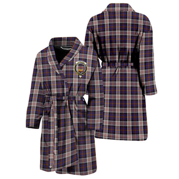 Cameron of Erracht Dress Tartan Bathrobe with Family Crest