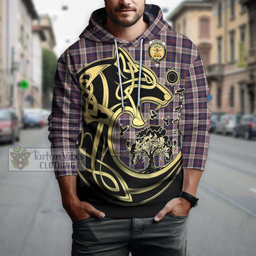 Cameron of Erracht Dress Tartan Hoodie with Family Crest Celtic Wolf Style