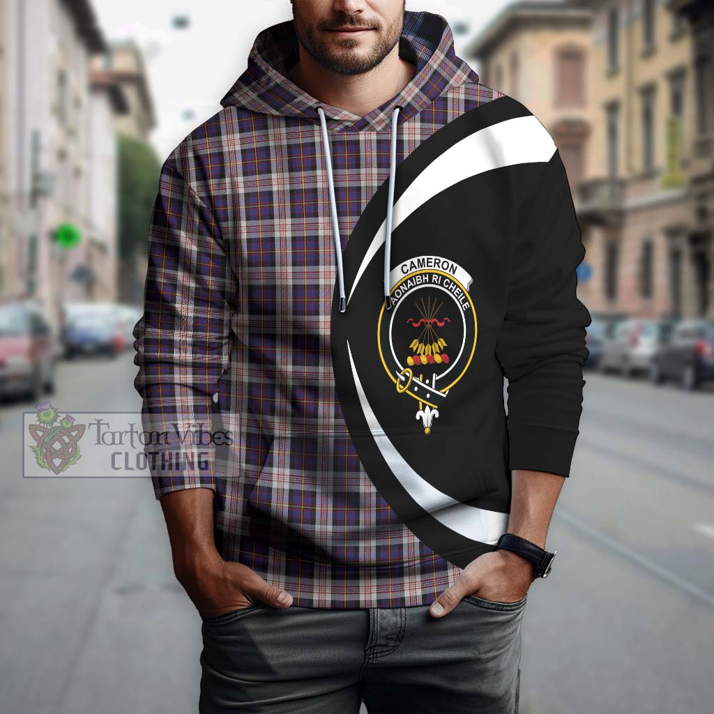 Tartan Vibes Clothing Cameron of Erracht Dress Tartan Hoodie with Family Crest Circle Style