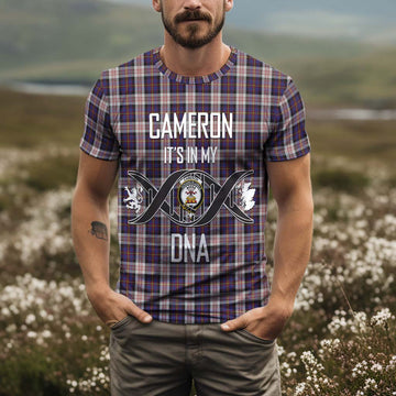 Cameron of Erracht Dress Tartan T-Shirt with Family Crest DNA In Me Style