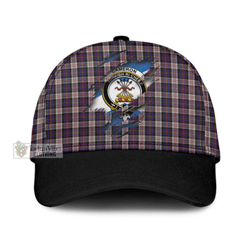 Cameron of Erracht Dress Tartan Classic Cap with Family Crest In Me Style