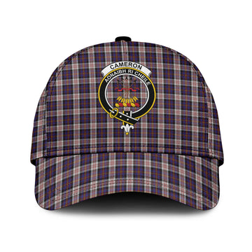 Cameron of Erracht Dress Tartan Classic Cap with Family Crest