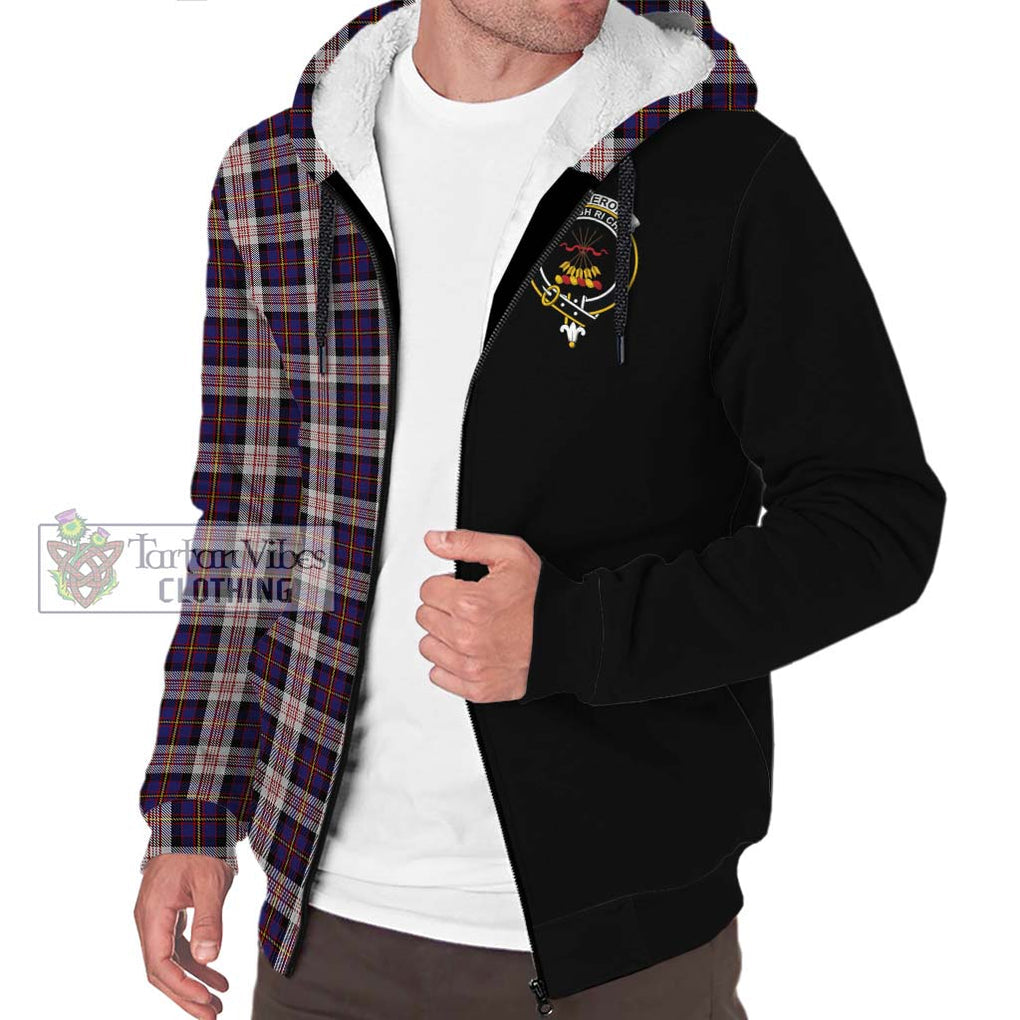 Cameron of Erracht Dress Tartan Sherpa Hoodie with Family Crest and Half Of Me Style Unisex S - Tartanvibesclothing Shop