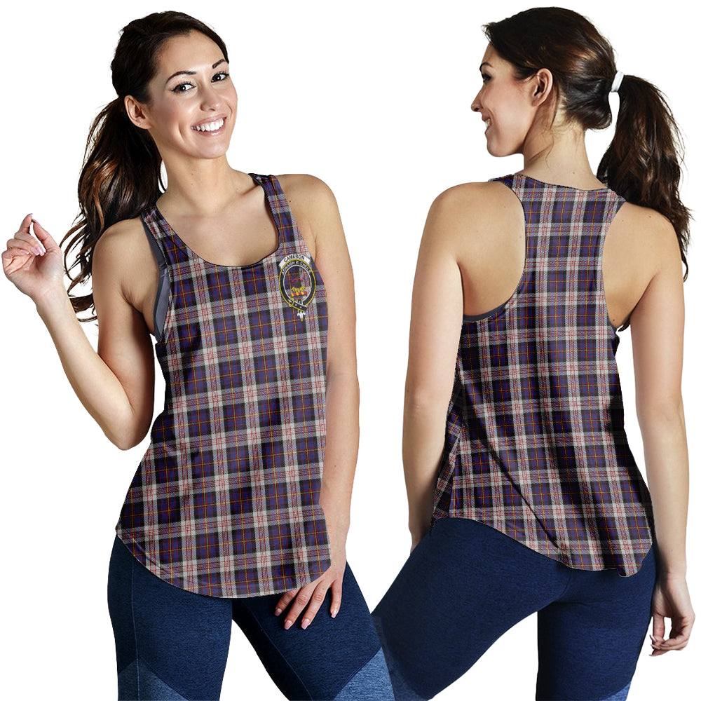 cameron-of-erracht-dress-tartan-women-racerback-tanks-with-family-crest