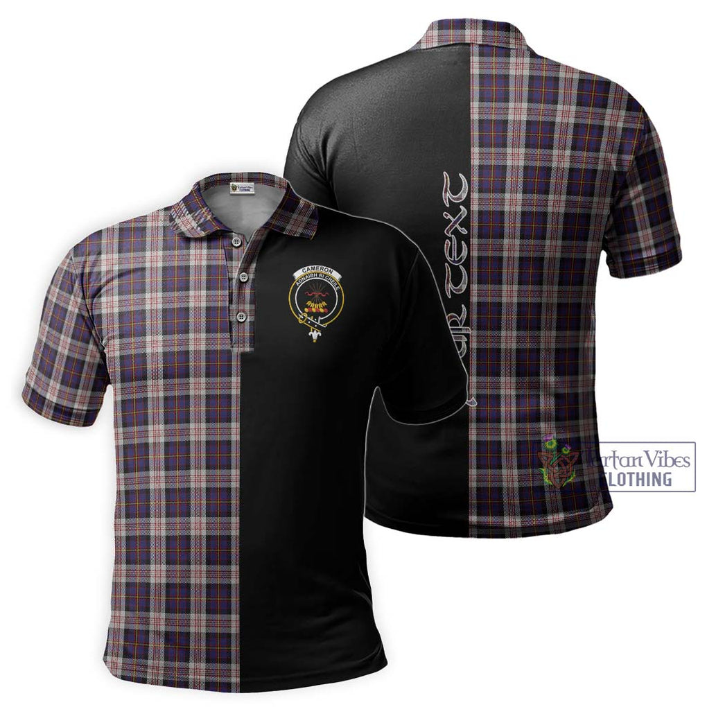 Cameron of Erracht Dress Tartan Polo Shirt with Family Crest and Half Of Me Style Kid - Tartanvibesclothing Shop