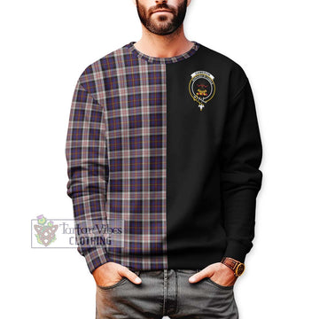 Cameron of Erracht Dress Tartan Sweatshirt with Family Crest and Half Of Me Style