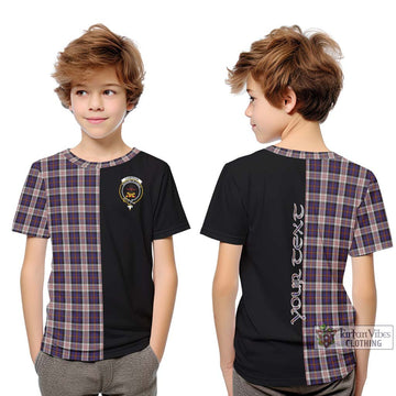 Cameron of Erracht Dress Tartan Kid T-Shirt with Family Crest and Half Of Me Style