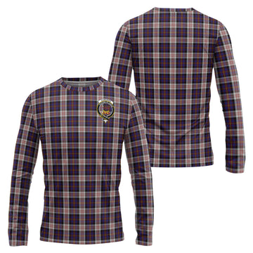 Cameron of Erracht Dress Tartan Long Sleeve T-Shirt with Family Crest