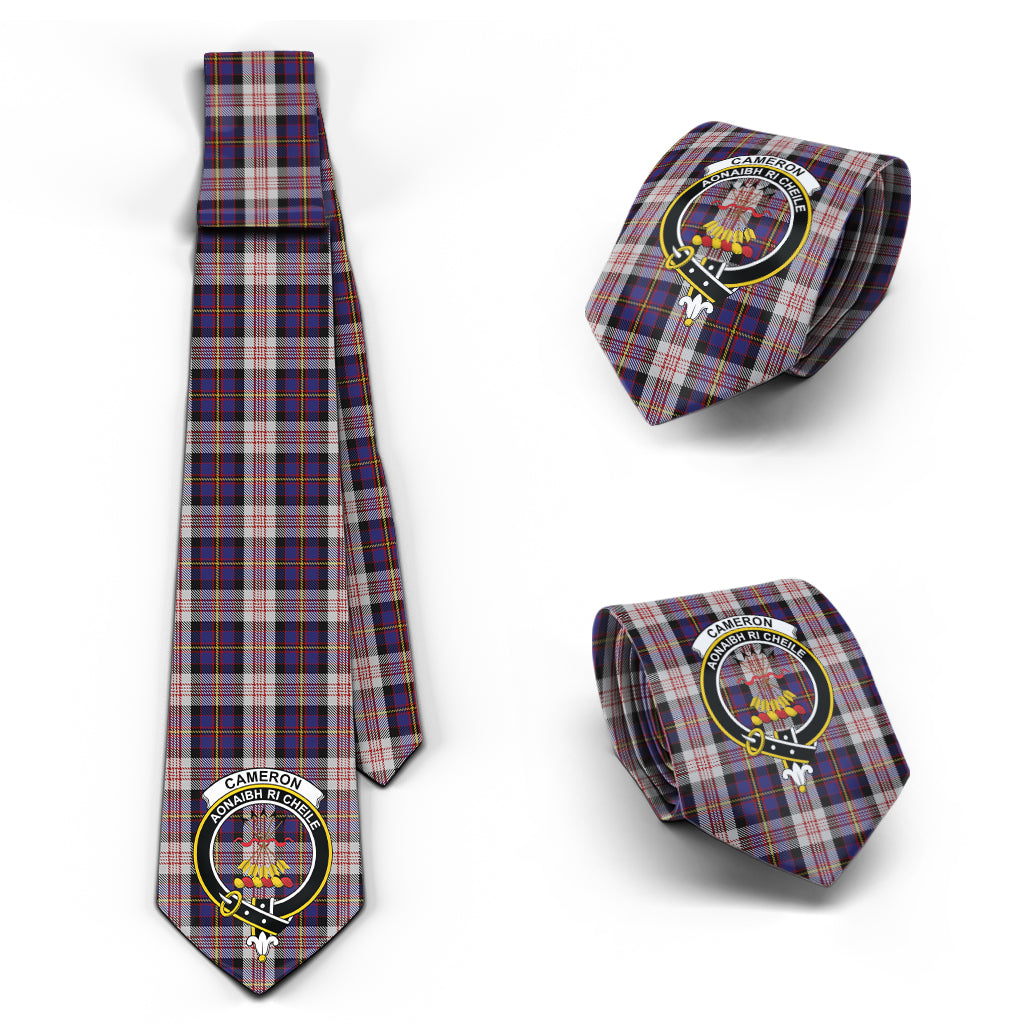 Cameron of Erracht Dress Tartan Classic Necktie with Family Crest Necktie One Size - Tartan Vibes Clothing