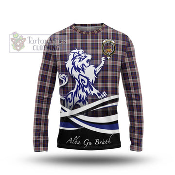 Cameron of Erracht Dress Tartan Long Sleeve T-Shirt with Alba Gu Brath Regal Lion Emblem