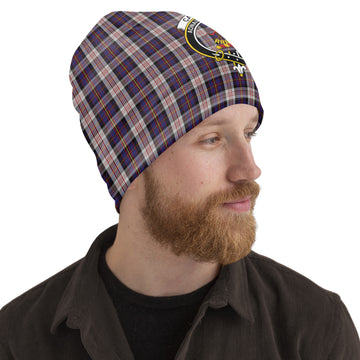 Cameron of Erracht Dress Tartan Beanies Hat with Family Crest