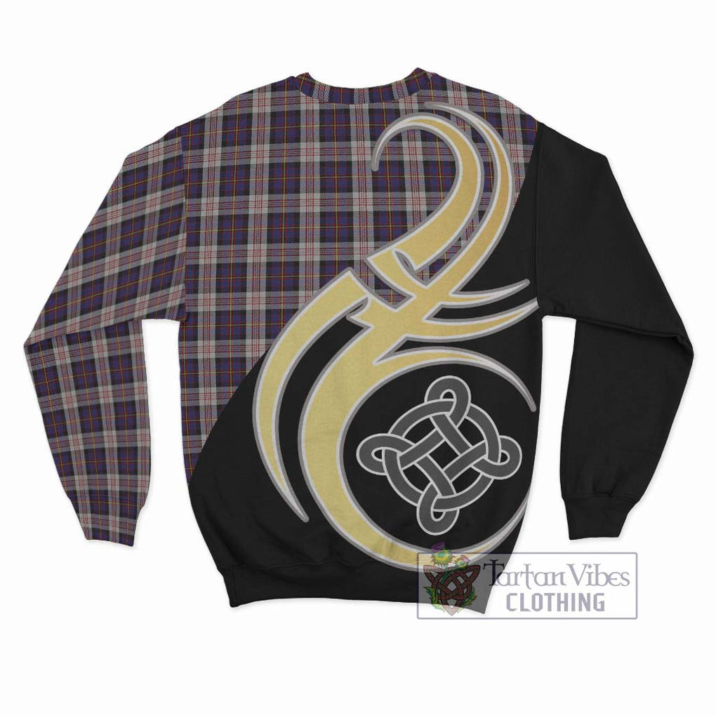 Cameron of Erracht Dress Tartan Sweatshirt with Family Crest and Celtic Symbol Style - Tartan Vibes Clothing