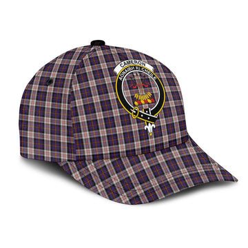 Cameron of Erracht Dress Tartan Classic Cap with Family Crest