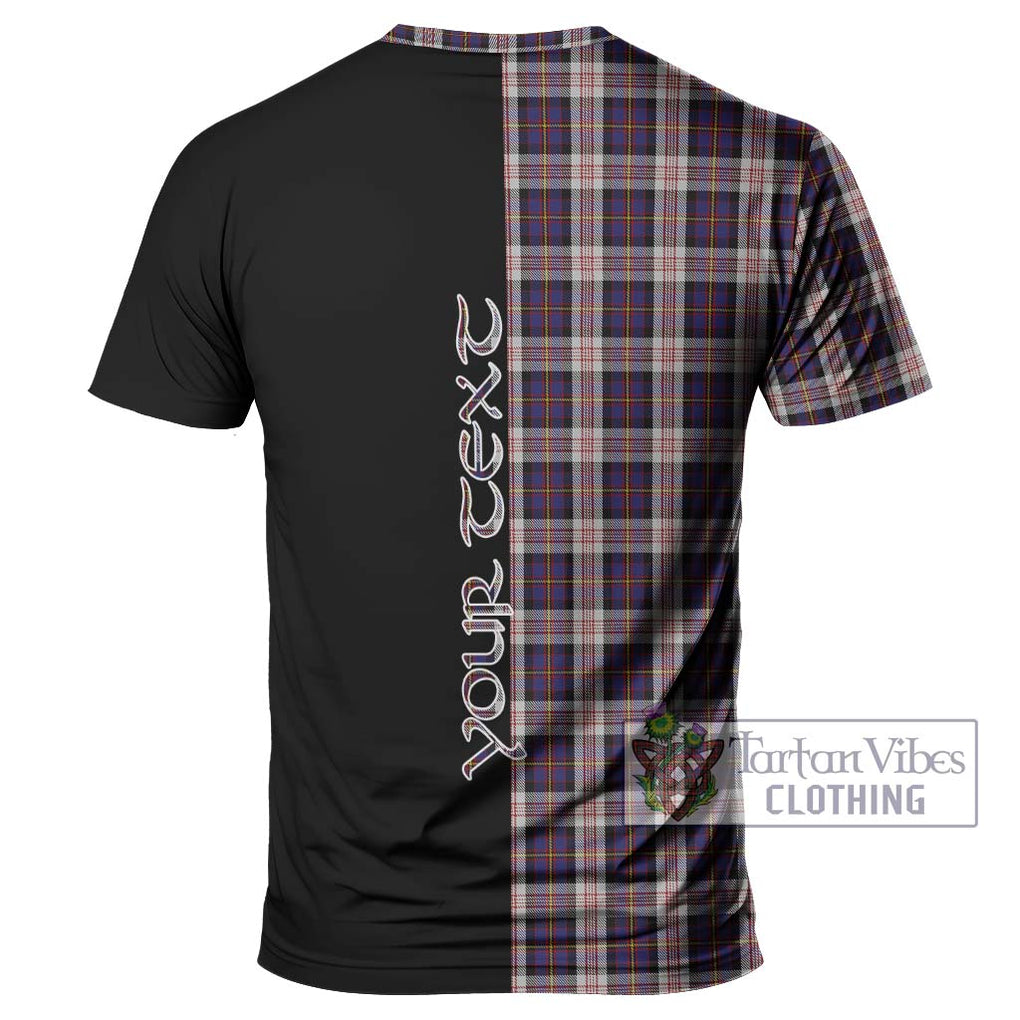 Cameron of Erracht Dress Tartan T-Shirt with Family Crest and Half Of Me Style - Tartanvibesclothing Shop