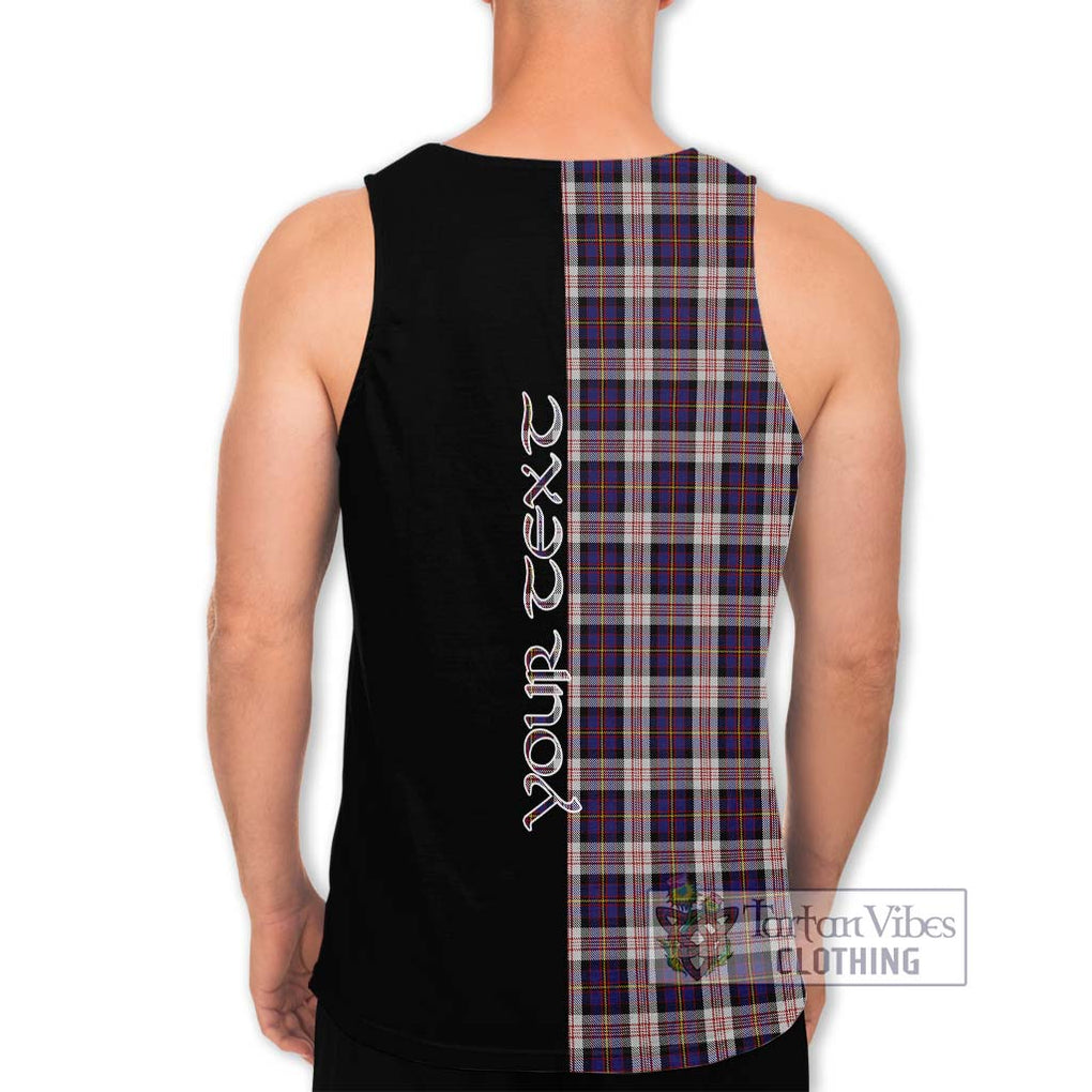 Cameron of Erracht Dress Tartan Men's Tank Top with Family Crest and Half Of Me Style - Tartanvibesclothing Shop