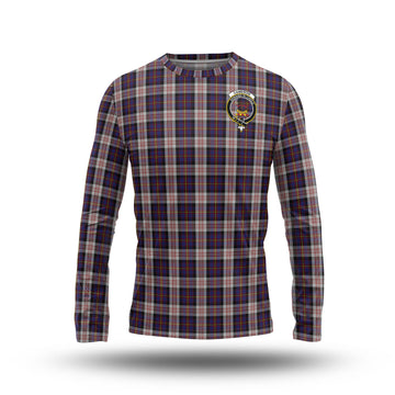 Cameron of Erracht Dress Tartan Long Sleeve T-Shirt with Family Crest