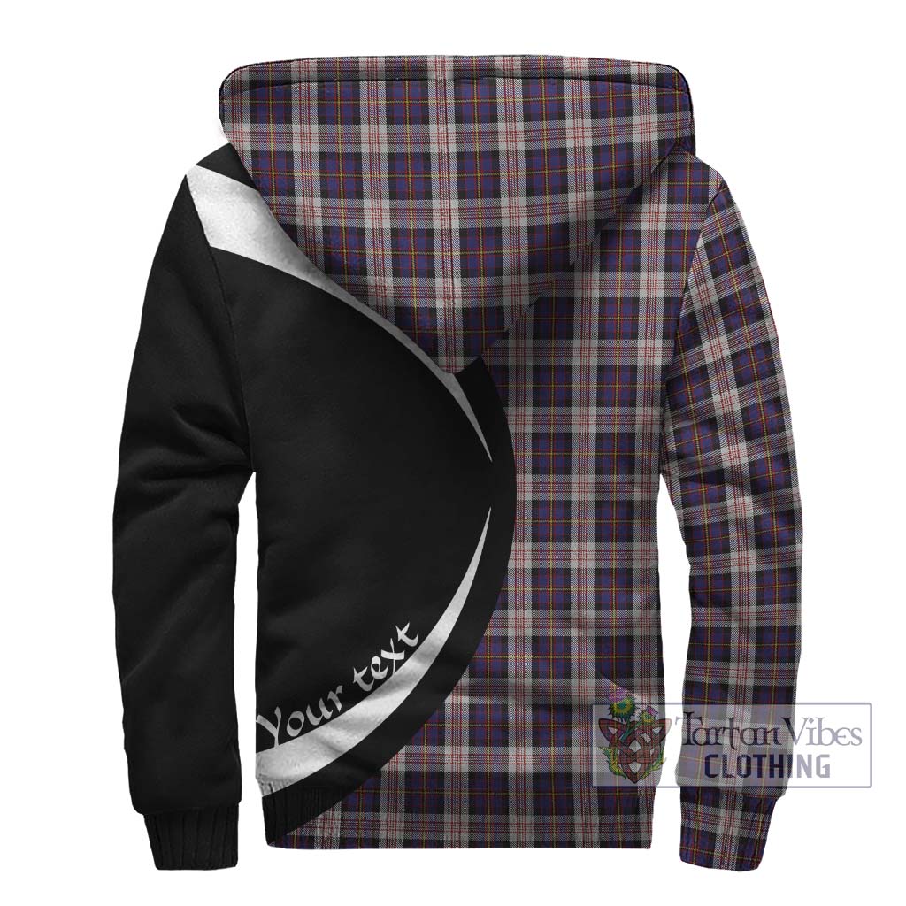 Cameron of Erracht Dress Tartan Sherpa Hoodie with Family Crest Circle Style - Tartan Vibes Clothing