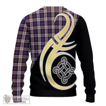 Cameron of Erracht Dress Tartan Ugly Sweater with Family Crest and Celtic Symbol Style