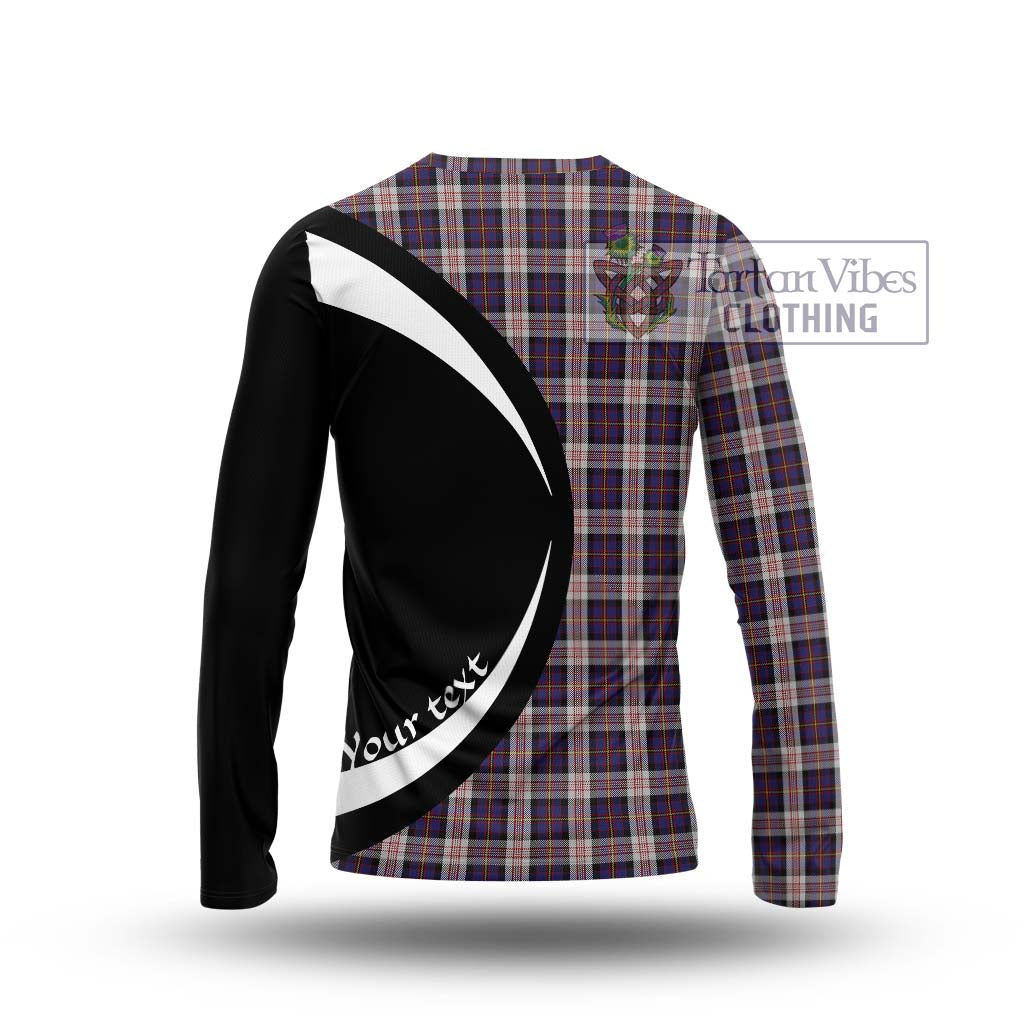 Cameron of Erracht Dress Tartan Long Sleeve T-Shirt with Family Crest Circle Style - Tartan Vibes Clothing