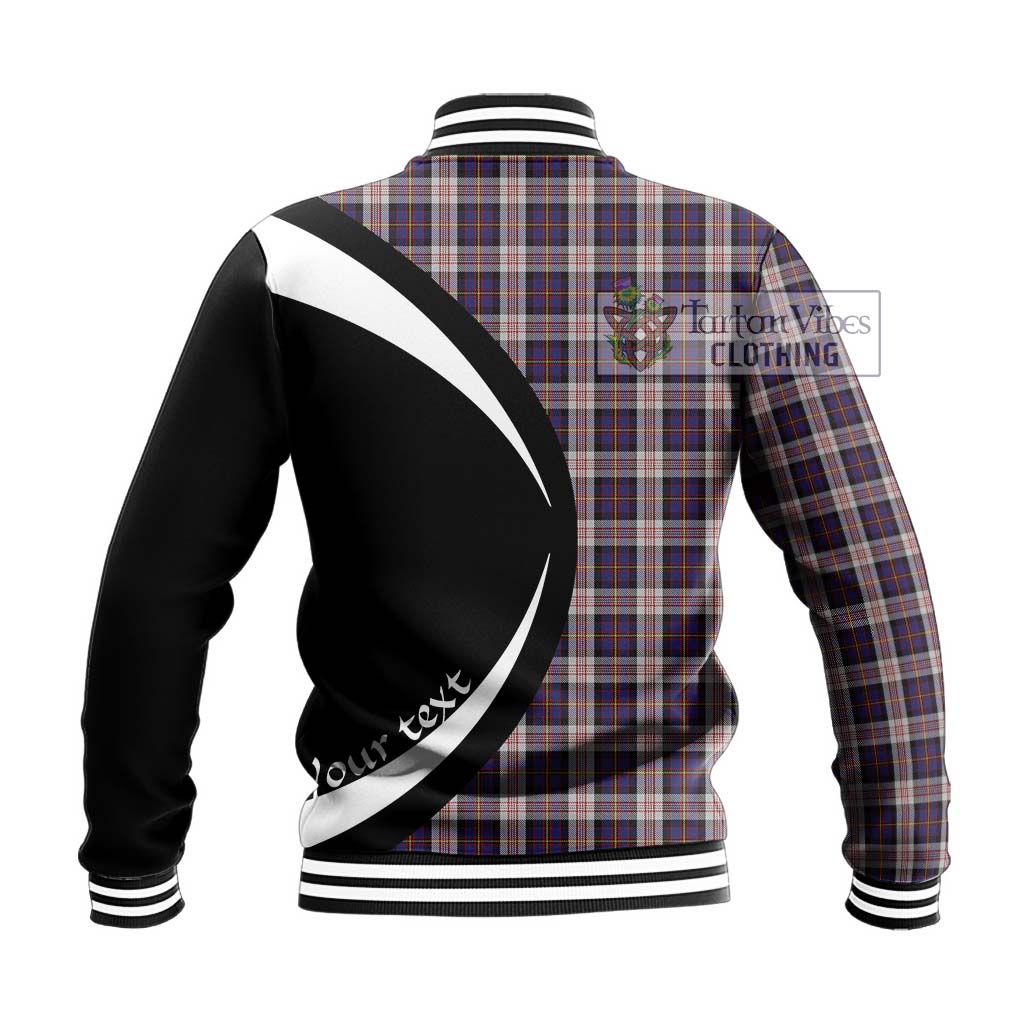 Cameron of Erracht Dress Tartan Baseball Jacket with Family Crest Circle Style - Tartan Vibes Clothing