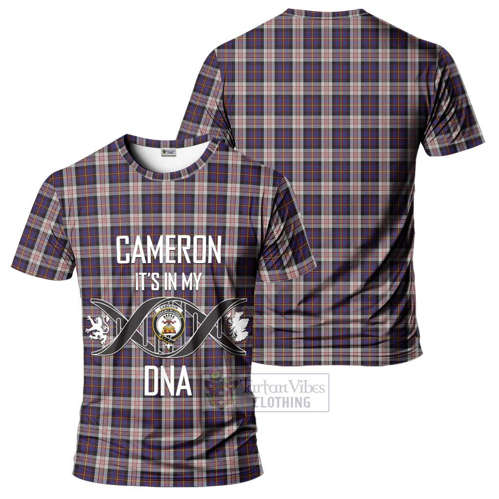 Cameron of Erracht Dress Tartan T-Shirt with Family Crest DNA In Me Style - Tartan Vibes Clothing