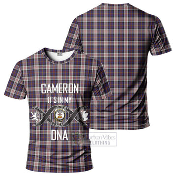 Cameron of Erracht Dress Tartan T-Shirt with Family Crest DNA In Me Style