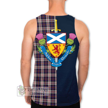 Cameron of Erracht Dress Tartan Men's Tank Top Alba with Scottish Lion Royal Arm Half Style