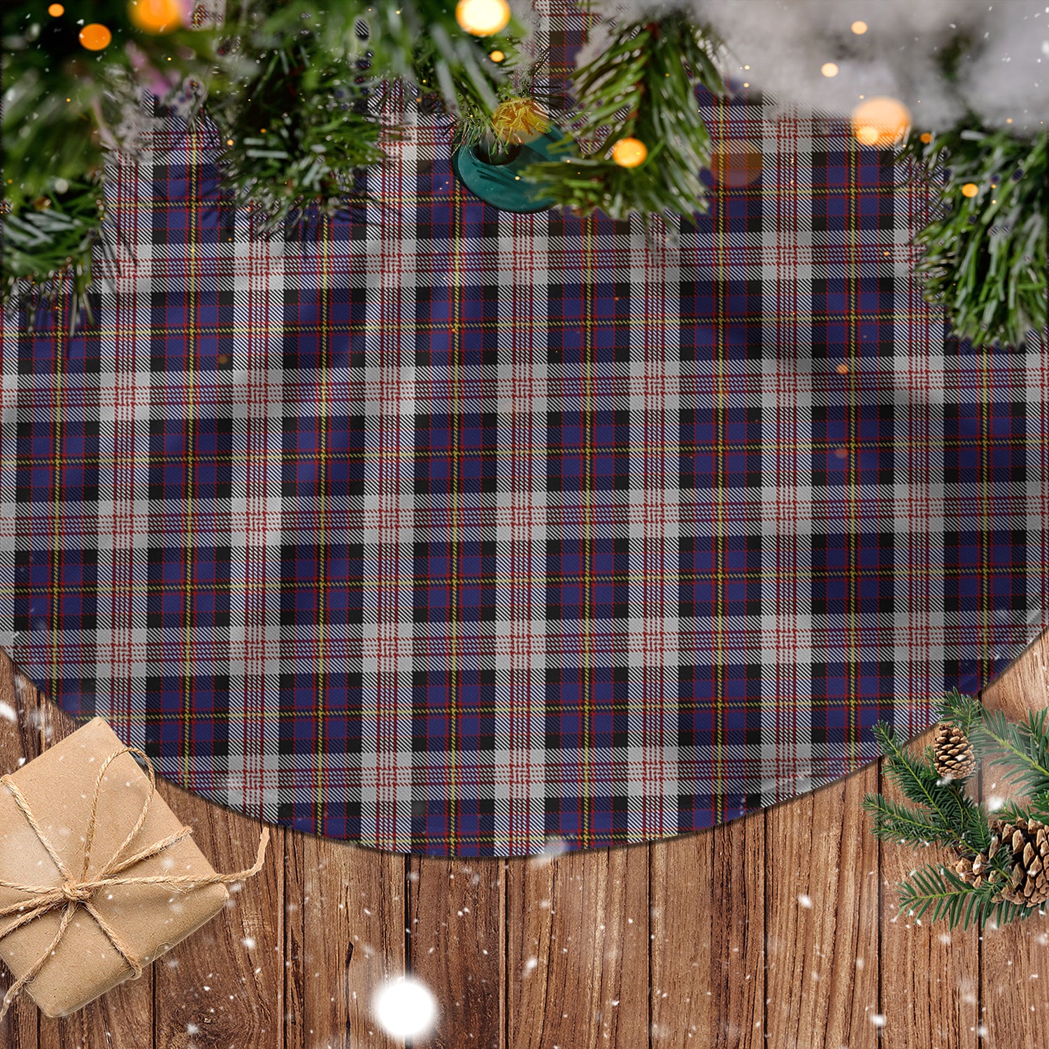 Cameron of Erracht Dress Tartan Christmas Tree Skirt - Tartanvibesclothing