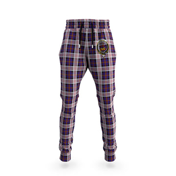 Cameron of Erracht Dress Tartan Joggers Pants with Family Crest