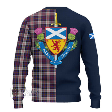 Cameron of Erracht Dress Tartan Ugly Sweater with Scottish Lion Royal Arm Half Style