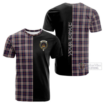 Cameron of Erracht Dress Tartan Cotton T-shirt with Family Crest and Half Of Me Style