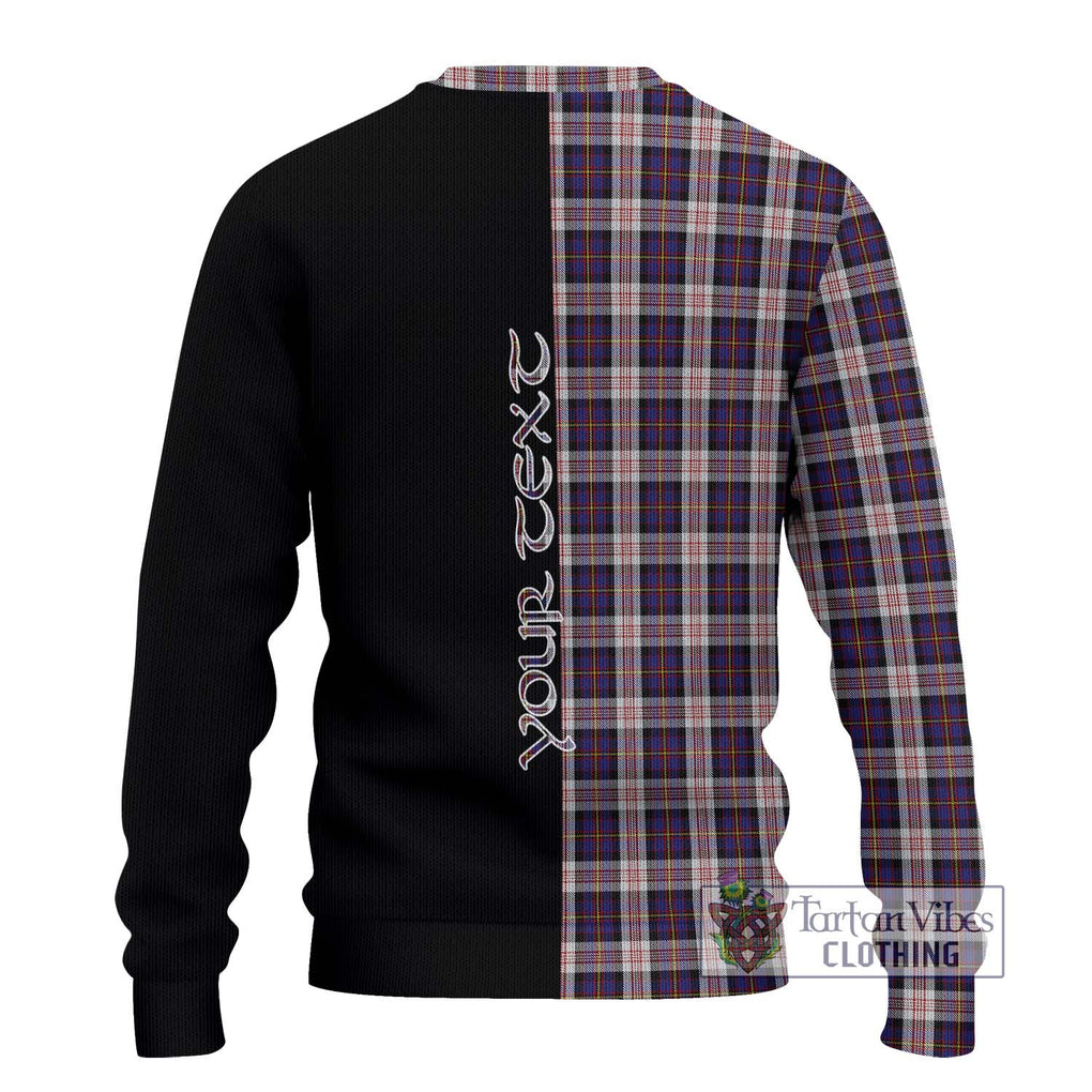 Cameron of Erracht Dress Tartan Knitted Sweater with Family Crest and Half Of Me Style - Tartanvibesclothing Shop