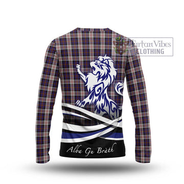 Cameron of Erracht Dress Tartan Long Sleeve T-Shirt with Alba Gu Brath Regal Lion Emblem