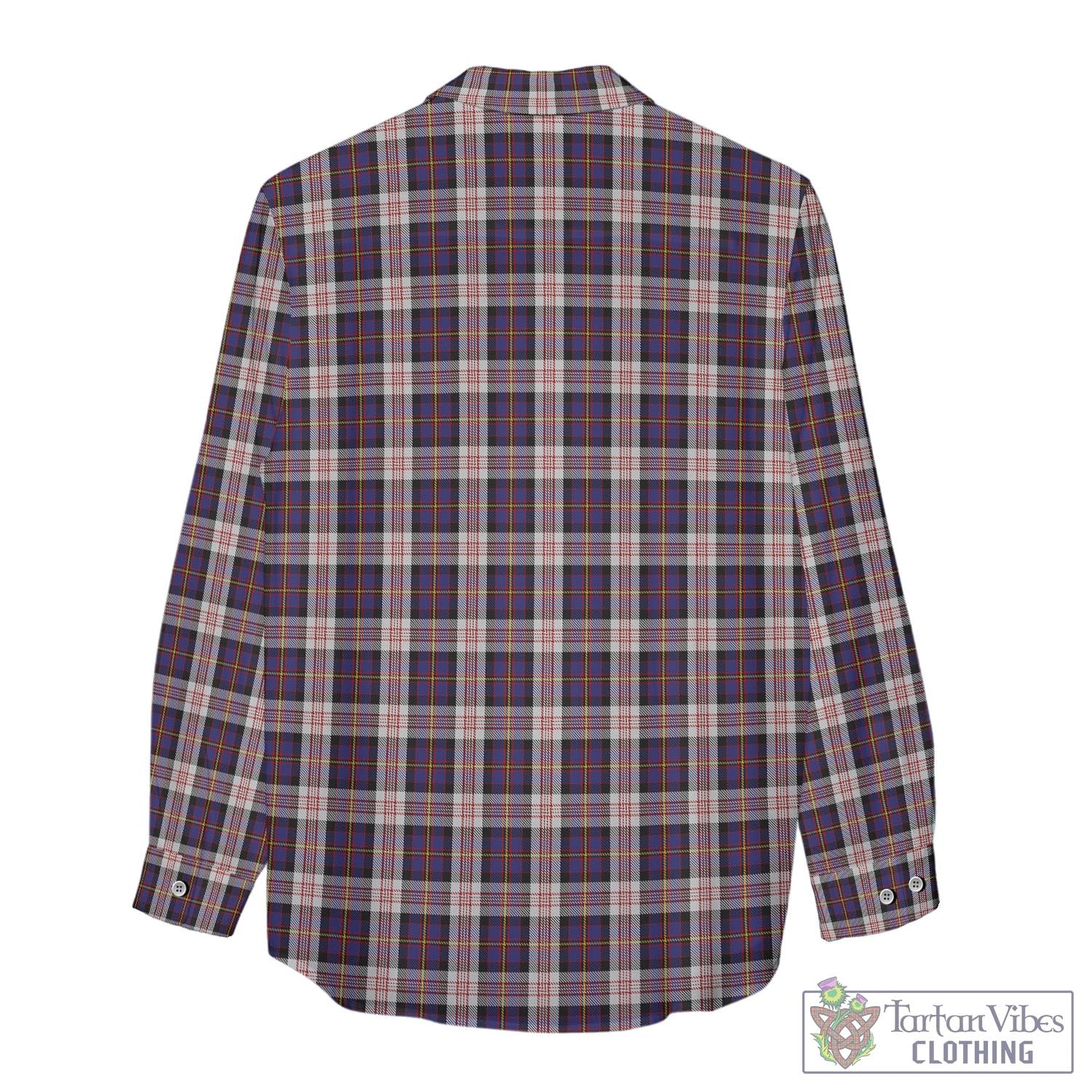 Tartan Vibes Clothing Cameron of Erracht Dress Tartan Womens Casual Shirt with Family Crest