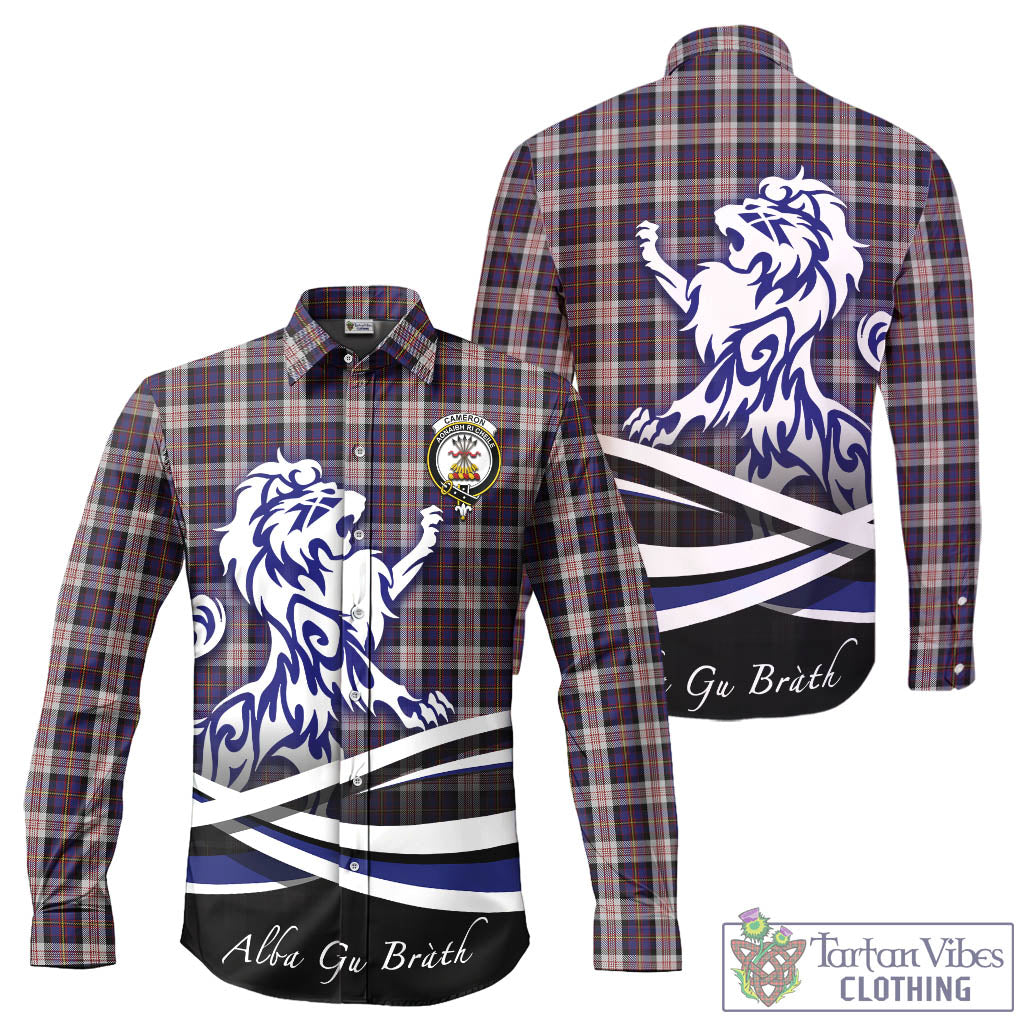 cameron-of-erracht-dress-tartan-long-sleeve-button-up-shirt-with-alba-gu-brath-regal-lion-emblem