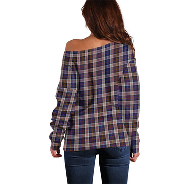 Cameron of Erracht Dress Tartan Off Shoulder Women Sweater